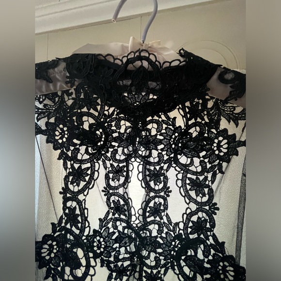 Evening /Wedding Dress with Vail, black - Picture 8 of 12